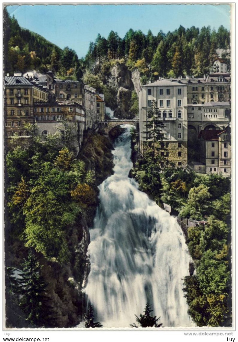 BAD GASTEIN - Mit Wasserfall, Riesen Karte, Gel. Durch Eilboten - Bad Gastein