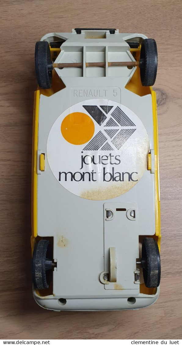 RENAULT 5 ECHELLE 1/18 EME JAUNE JOUET MONT BLANC - Andere & Zonder Classificatie