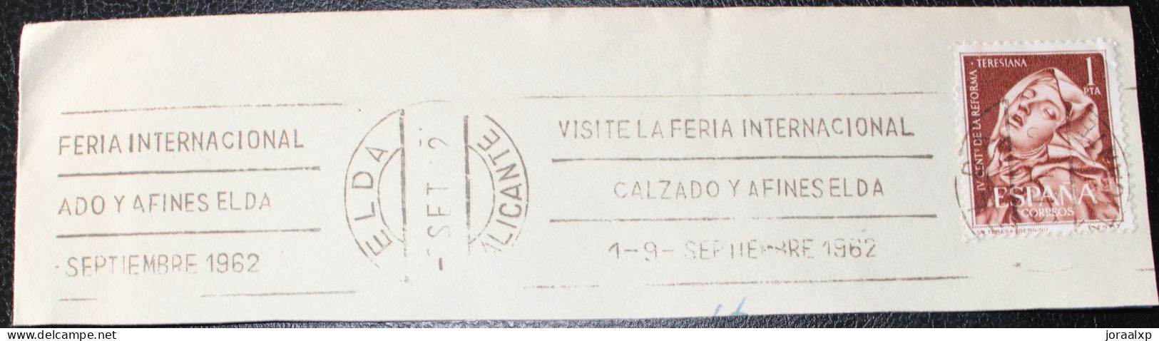 1962 . Matasello De Rodillo  Feria Del Calzado Elda.. - Used Stamps