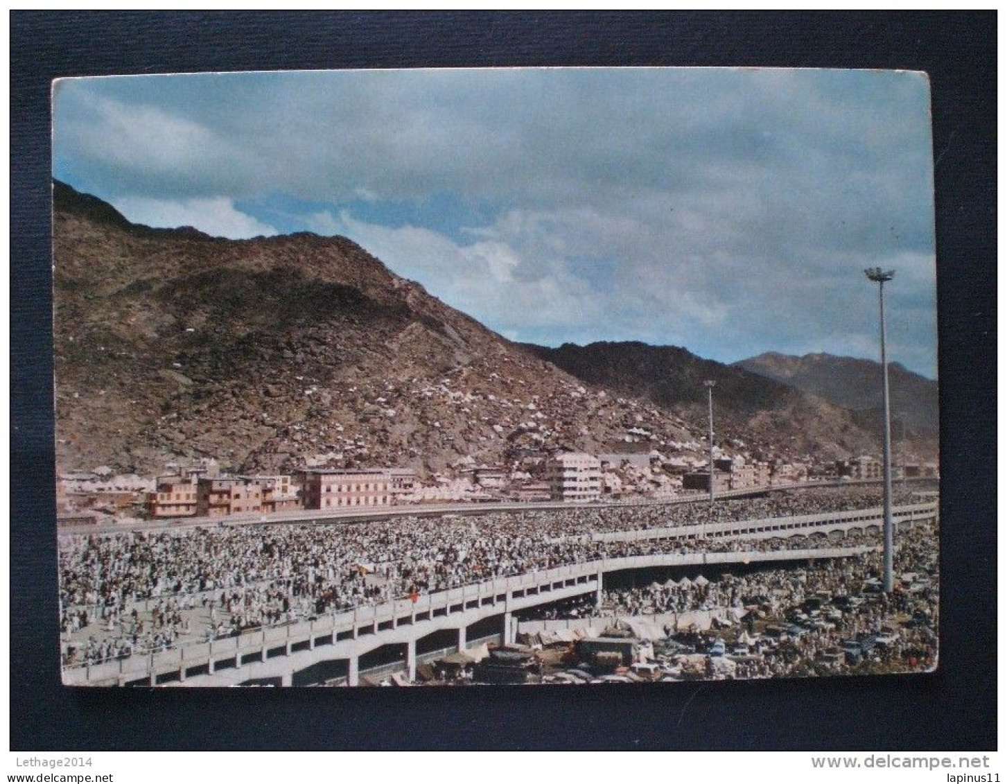 POSTCARD SAUDI ARABIA 1960 GENERAL VIEW OF DEVILS IN MINA - Arabie Saoudite