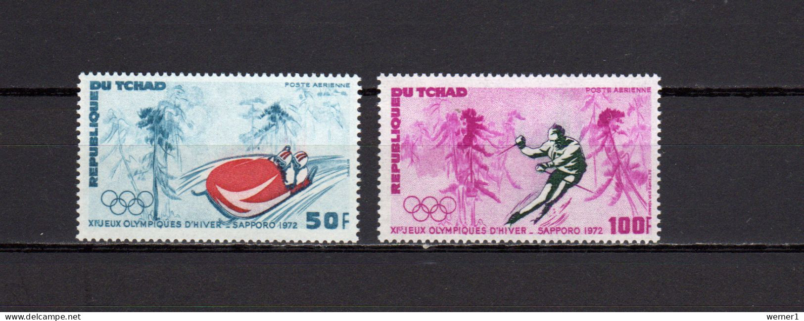 Chad - Tchad 1972 Olympic Games Sapporo Set Of 2 MNH - Winter 1972: Sapporo