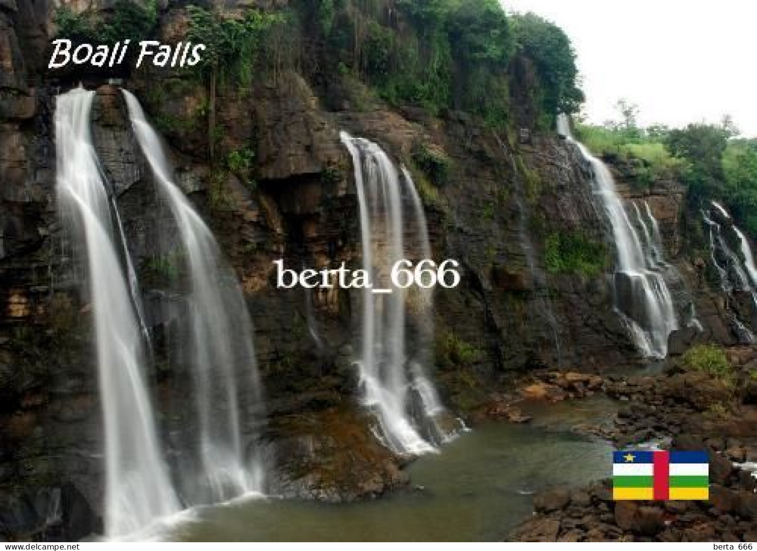 Central African Republic Boali Falls New Postcard - Zentralafrik. Republik