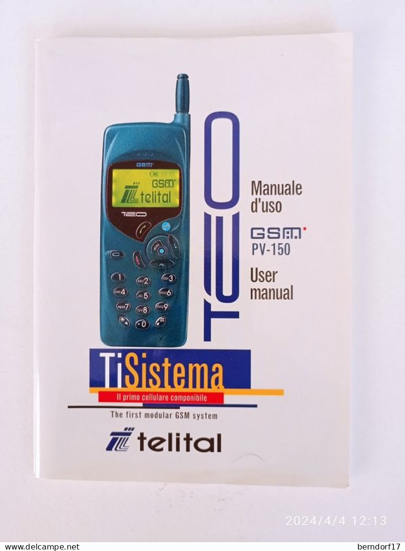 TISISTEMA - TEO - MANUALE D'USO GSM PV - 150 - Téléphonie