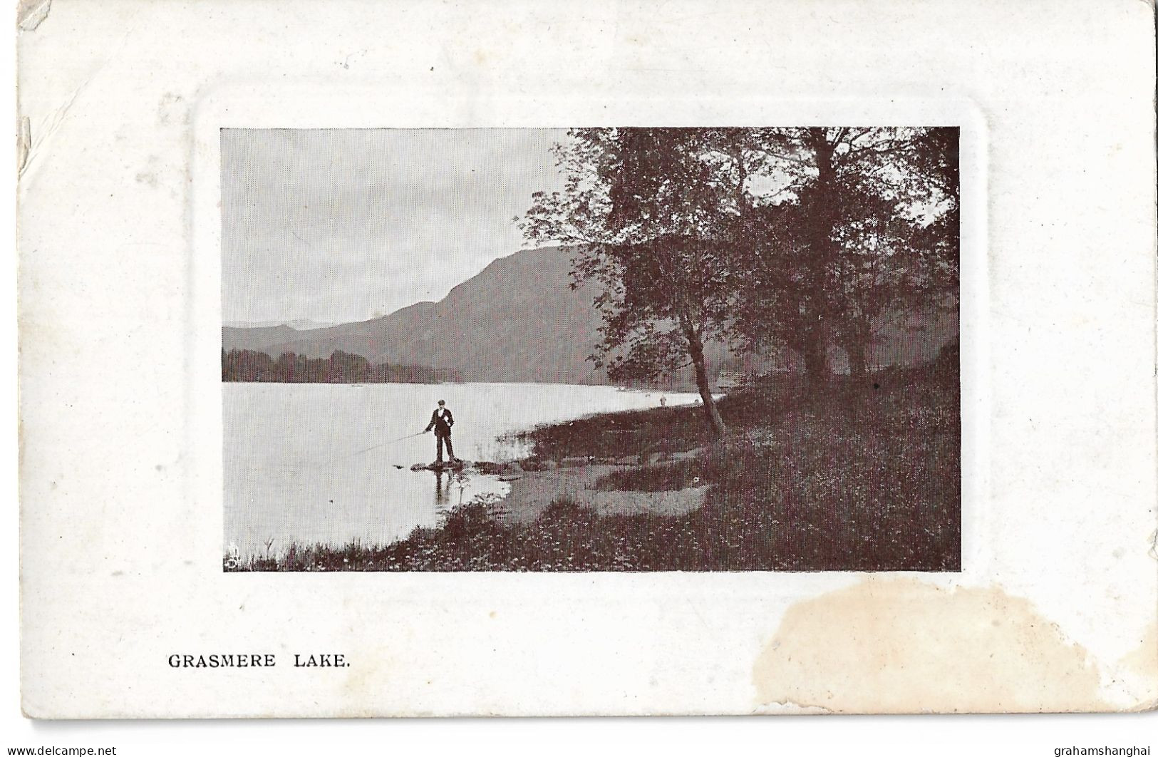 4 Postcards Lot UK England Cumbria Lake District Grasmere Buttermere Windermere Posted 1906-1920s - Andere & Zonder Classificatie