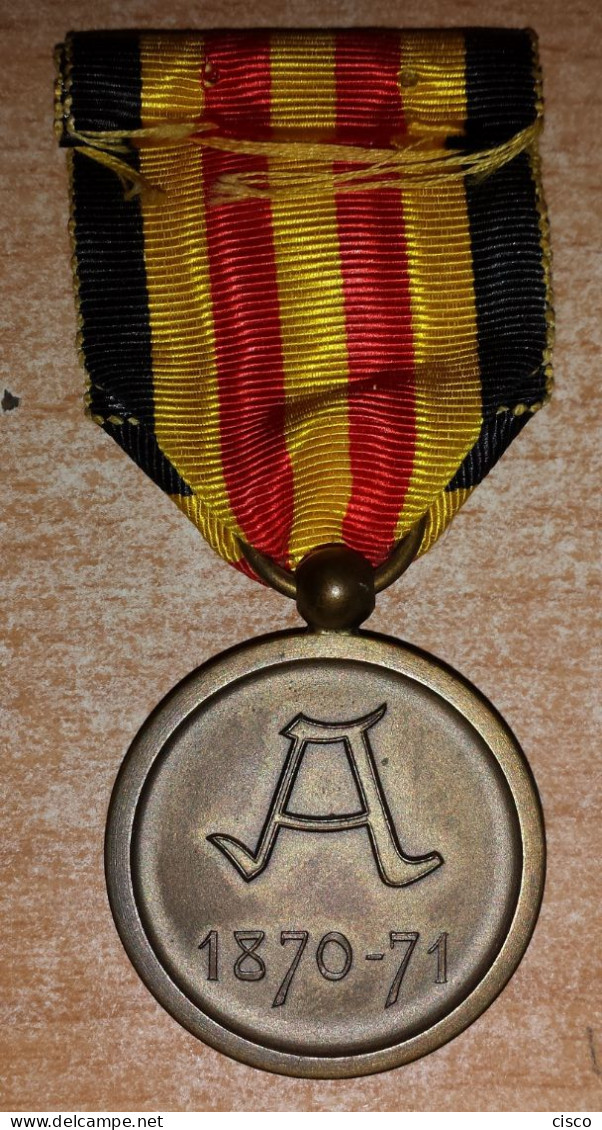 BELGIQUE Médaille Militaire Commémorative De La Campagne 1870 - 1871 - Bélgica