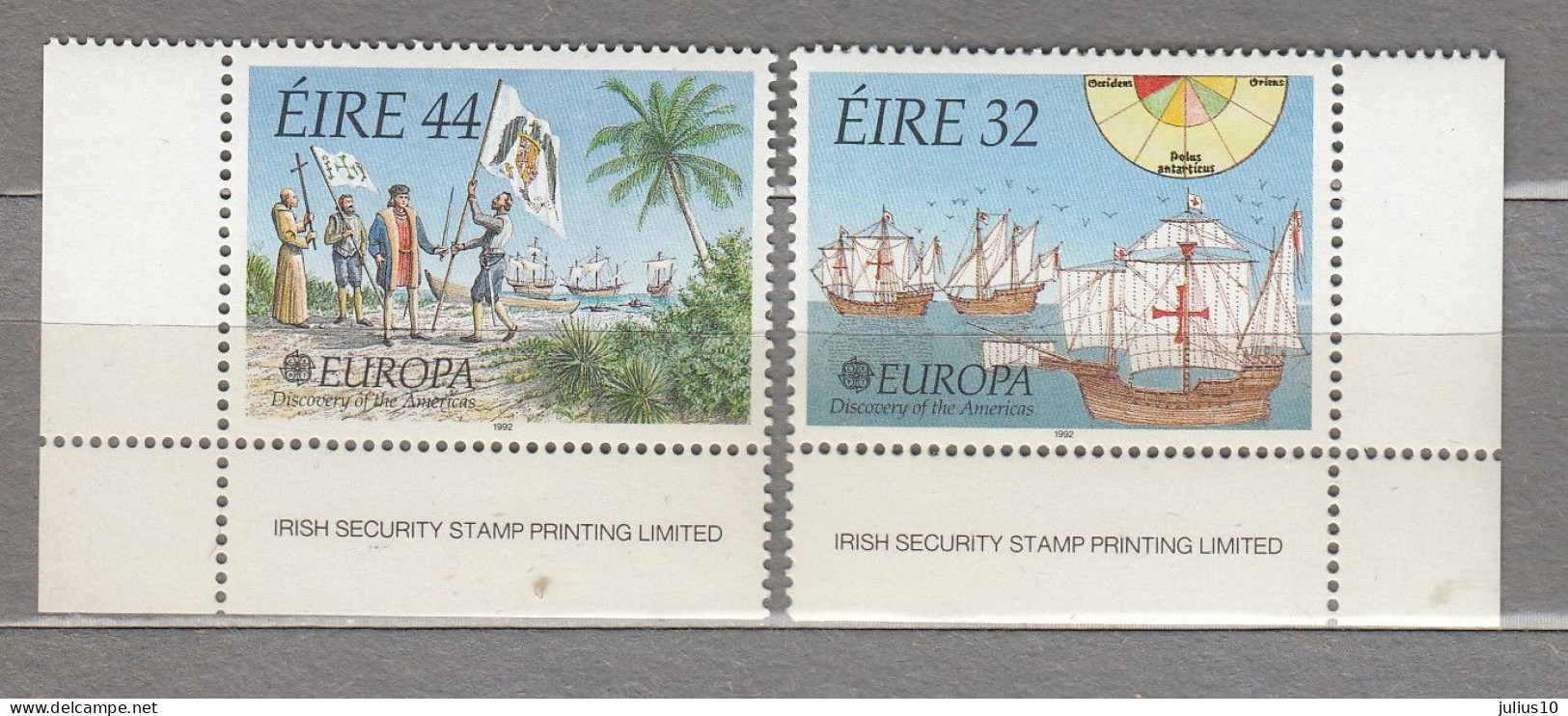 EUROPA CEPT 1992 Ireland C.Colombo 500th Discovery Of America MNH(**) Mi 792-793 #33922 - 1992
