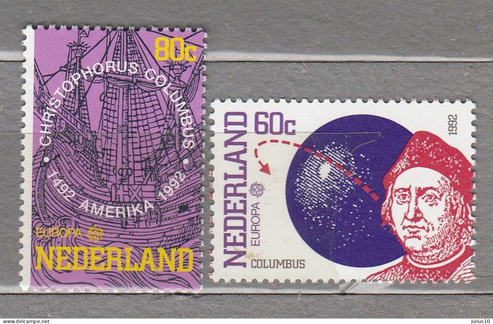 EUROPA CEPT 1992 Netherlands C.Colombo 500th Discovery Of America MNH(**) Mi 1441-1442 #33923 - 1992