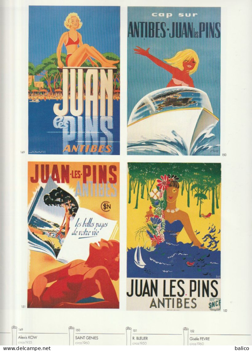 Page Du Livre "AFFICHES D'AZUR" Alpes Maritimes  (  Pages 127 ) JUAN LES PINS - Afiches