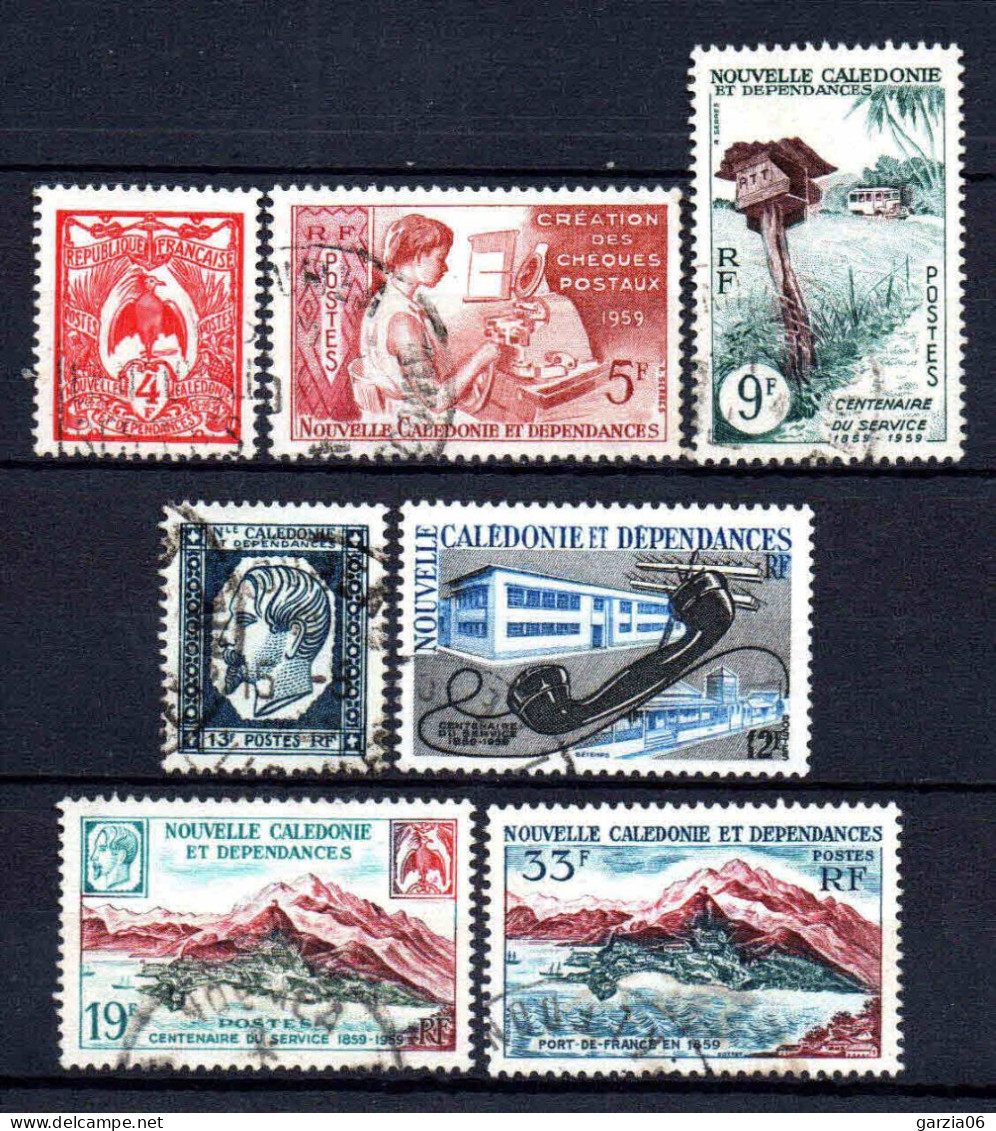 Nouvelle Calédonie  - 1960 -  Centenaire De La Poste  - N° 295 à 301 - Oblit - Used - Used Stamps