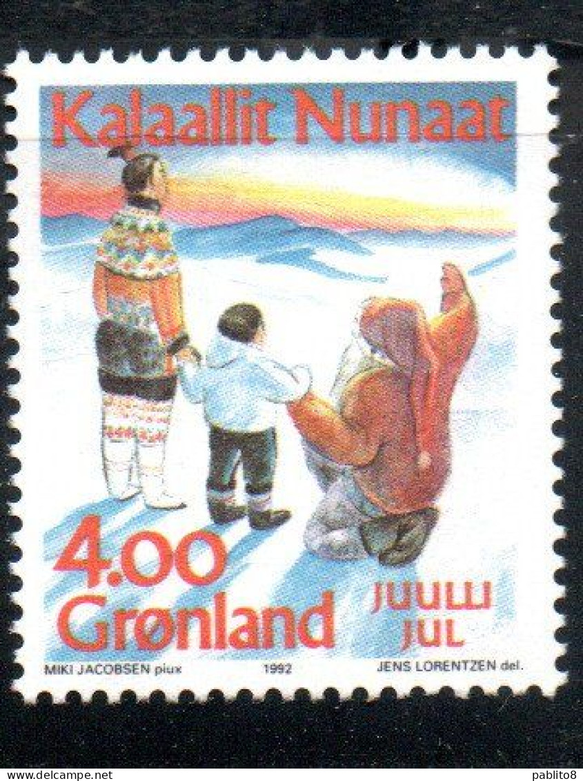 GREENLAND GRONLANDS GROENLANDIA GRØNLAND 1994 CHRISTMAS WEIHNACHTEN NATALE NOEL NAVIDAD 4k MNH - Unused Stamps