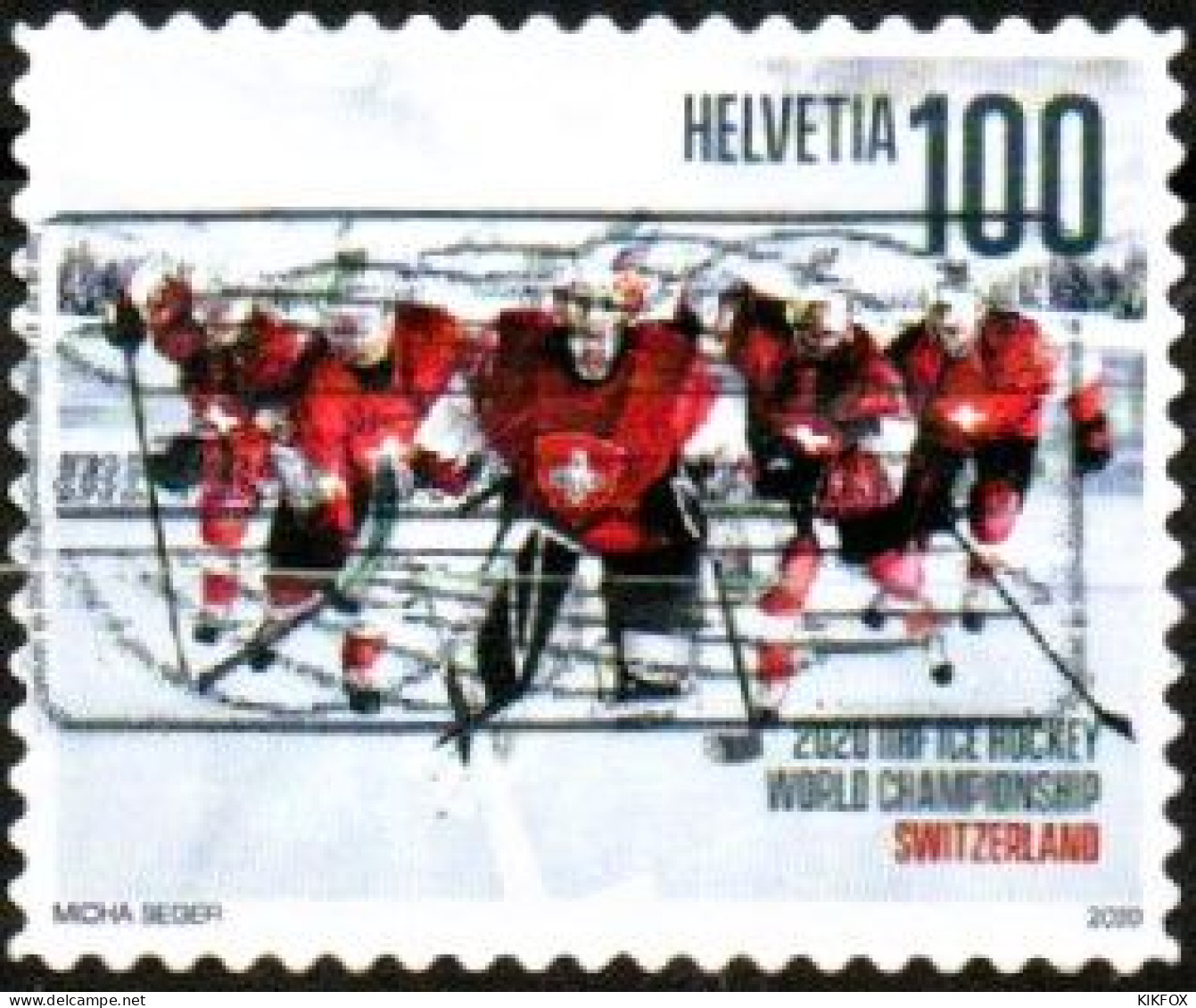 SUISSE ,SCHWEIZ,2020, Mi 2643, YT 2569, Eishockey WM  GESTEMPELT, OBLITERE - Gebraucht