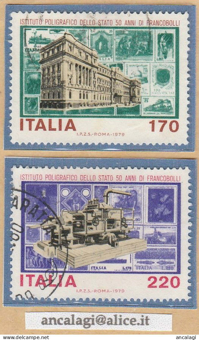 USATI ITALIA 1979 - Ref.0402 "ISTITUTO POLIGRAFICO DELLO STATO" Serie Di 2 Val. - - 1971-80: Afgestempeld