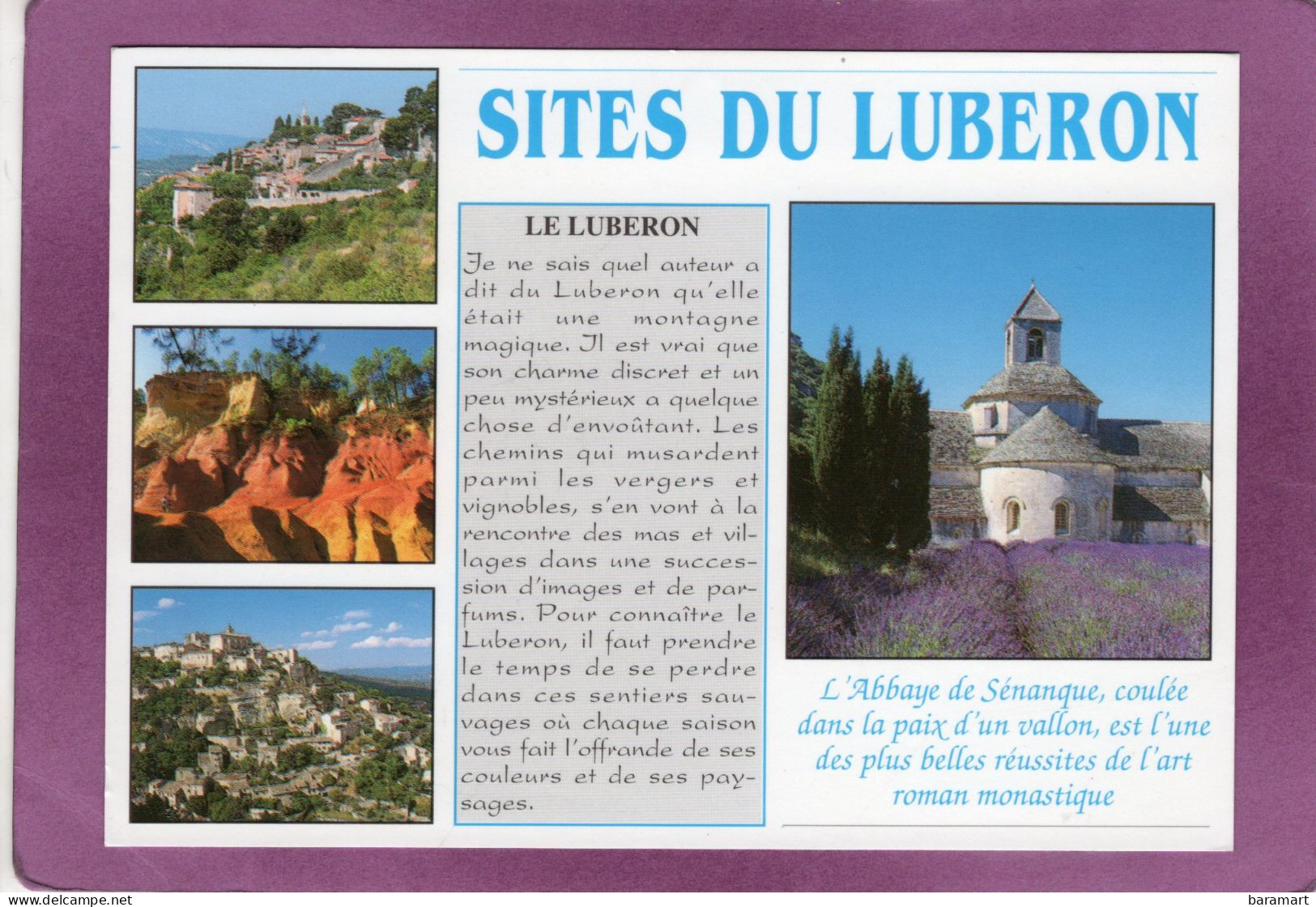 84 04 Sites Du LUBERON  Multivues  L'Abbaye De Sénanque - Provence-Alpes-Côte D'Azur