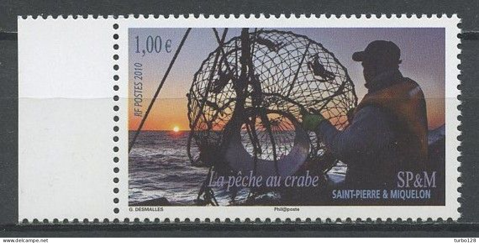 SPM Miquelon 2010  N° 973  ** Neuf MNH Superbe C 4 € Pêche Au Crabe Fishing Crustacés Faune Marine - Neufs