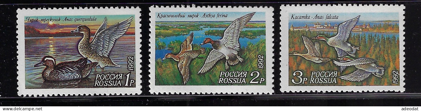 RUSSIA 1992 SCOTT #6090-6092   MNH - Nuovi