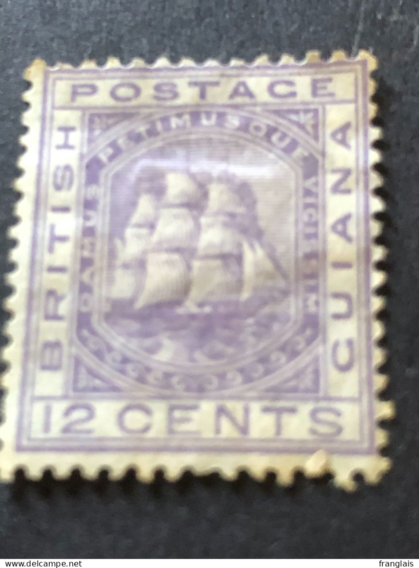 BRITISH GUIANA  SG 131  12c Pale Violet  CC Wmk MNG - British Guiana (...-1966)