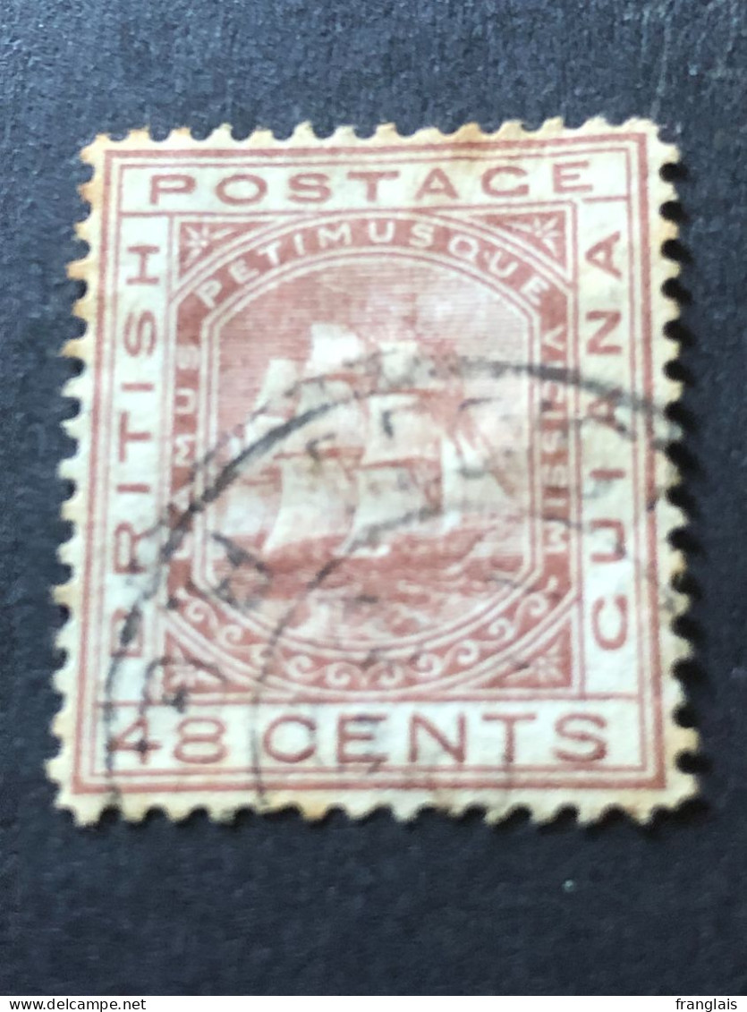 BRITISH GUIANA  SG 133  48c Red Brown  CC Wmk FU - Britisch-Guayana (...-1966)