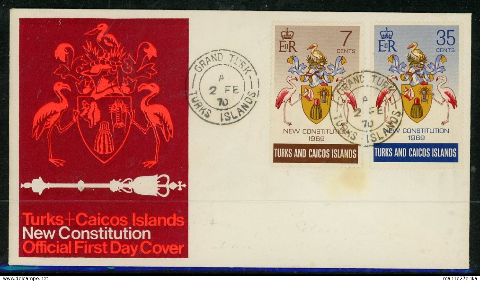 Turks And Caicos FDC 1970 - Turks- En Caicoseilanden