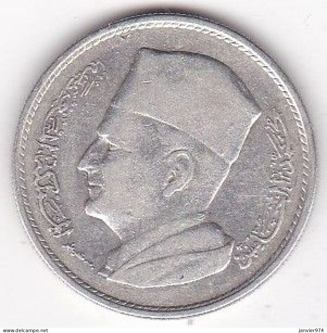 Maroc. 1 Dirham AH1380 - 1960. Mohammed V, En Argent, Y# 55 - Marruecos