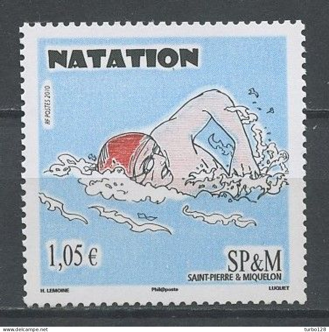 SPM  MIQUELON 2010 N° 982 ** Neuf MNH Superbe C 4.20 € Sports La Natation Nageur - Neufs