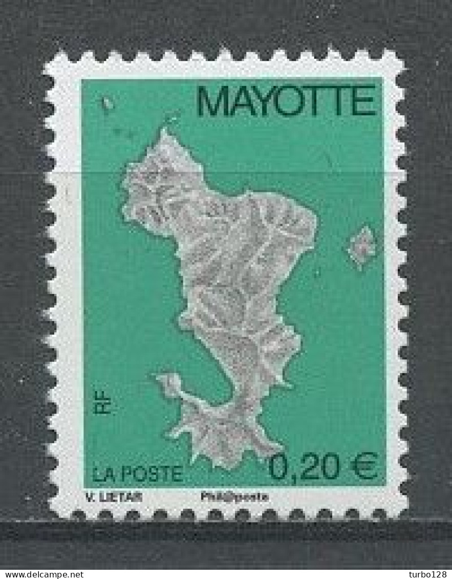 ... RARE... MAYOTTE 2004 N° 160A ** Cote MICHEL 300 € Neuf MNH LUXE Carte De L'île Philaposte - Unused Stamps