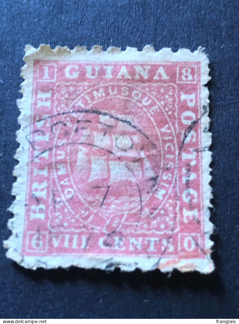 BRITISH GUIANA  SG 95  8c Pink Perf 10  FU - Brits-Guiana (...-1966)