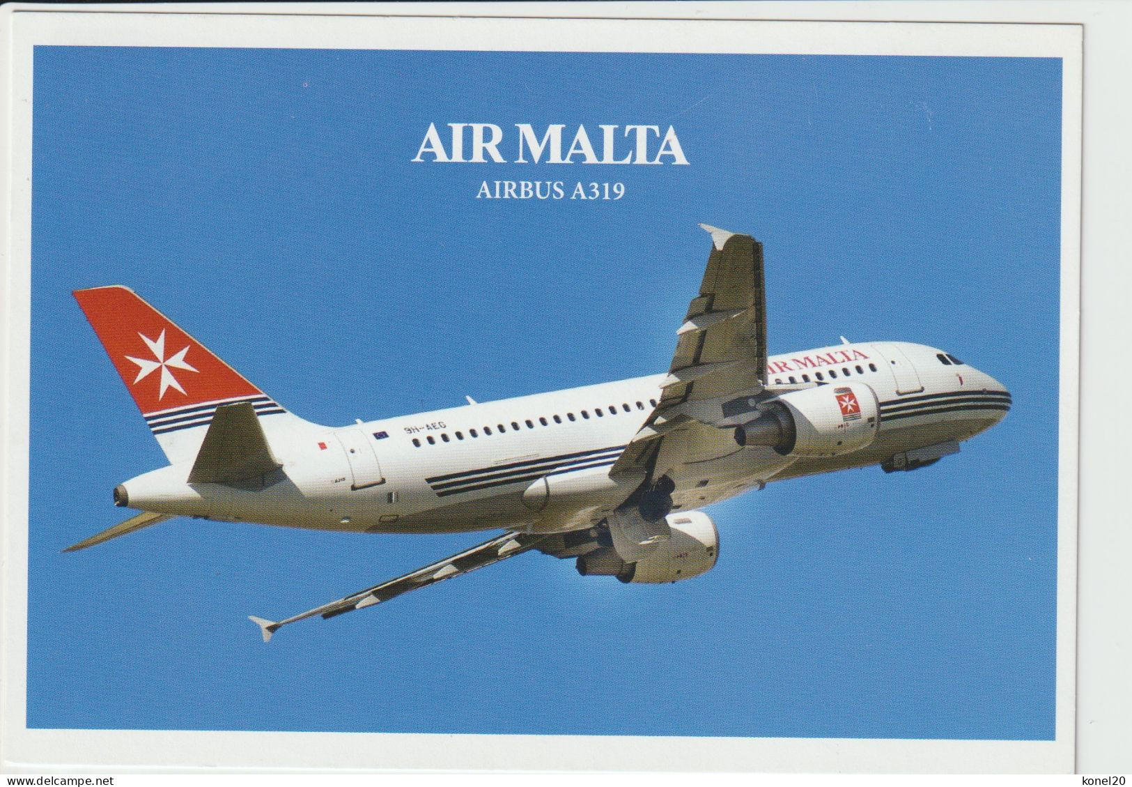 Pc Air Malta Airbus 319 Aircraft - 1946-....: Moderne