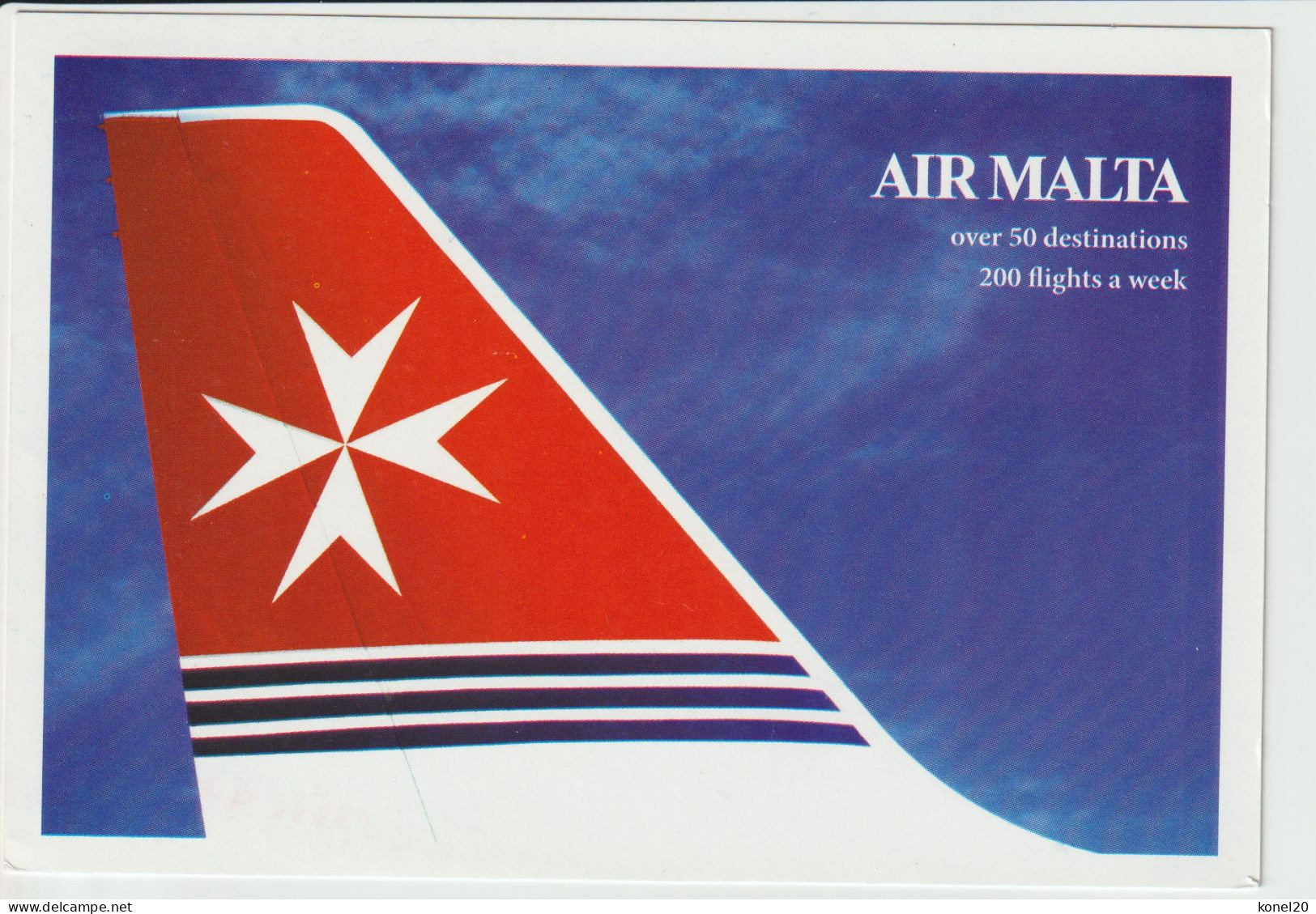 Pc Air Malta Promotion Card - 1946-....: Moderne