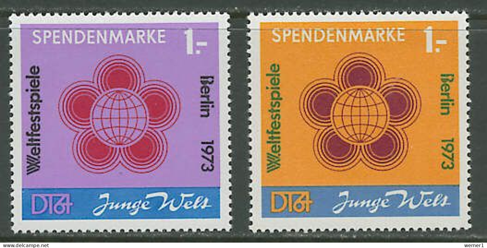 DDR 1972/1973 Olympic Games, 2 Donation Stamps MNH - Verano 1972: Munich