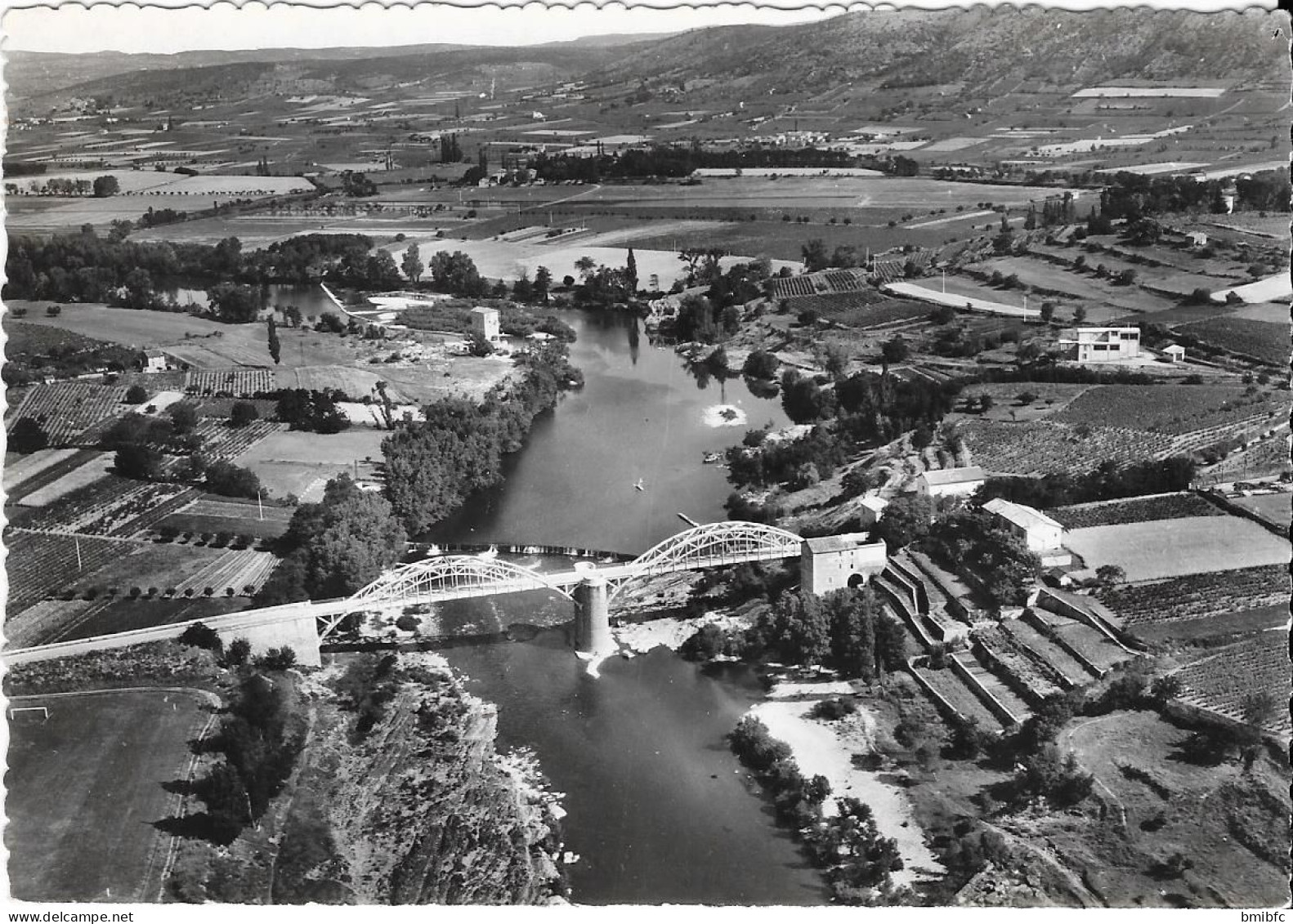 VALLON PONT D'ARC - Vue Aérienne Sur Le Pont De Salavas - Vallon Pont D'Arc