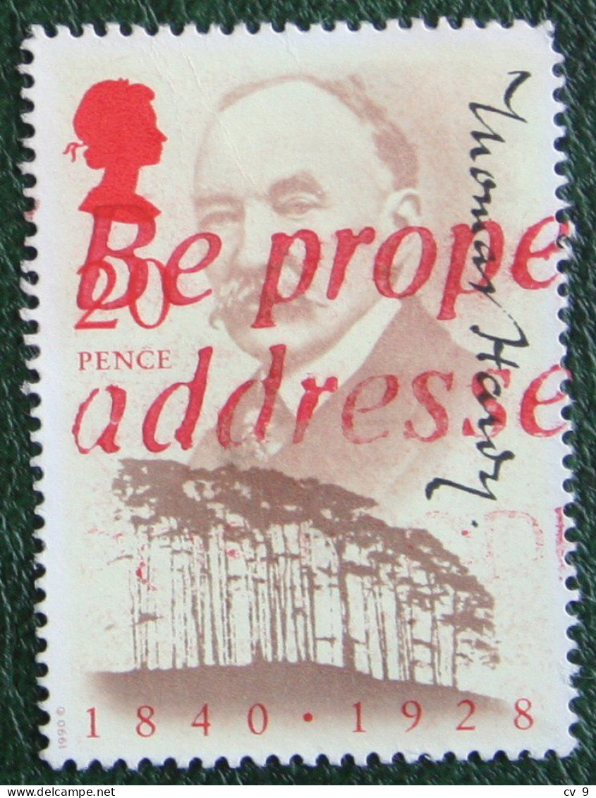 Thomas Hardy Author Poet And Writer (Mi 1274) 1990 Used Gebruikt Oblitere ENGLAND GRANDE-BRETAGNE GB GREAT BRITAIN - Used Stamps