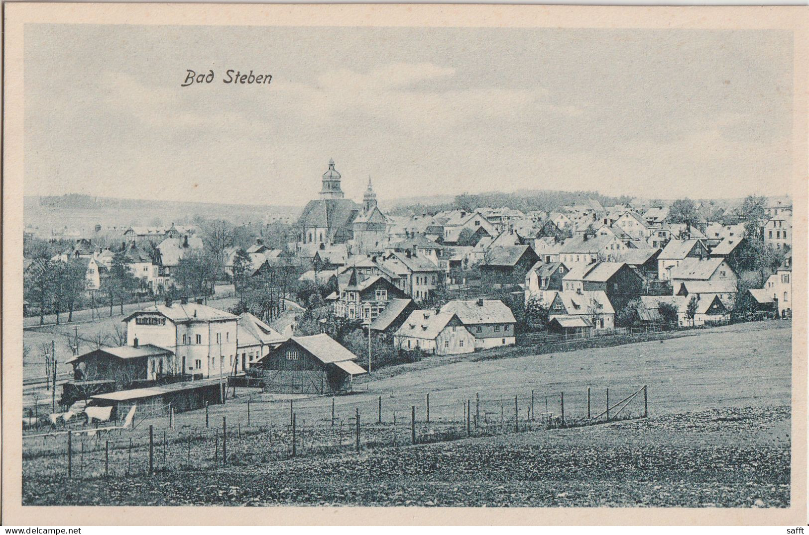 AK Bad Steben, Totale 1924 - Bad Steben