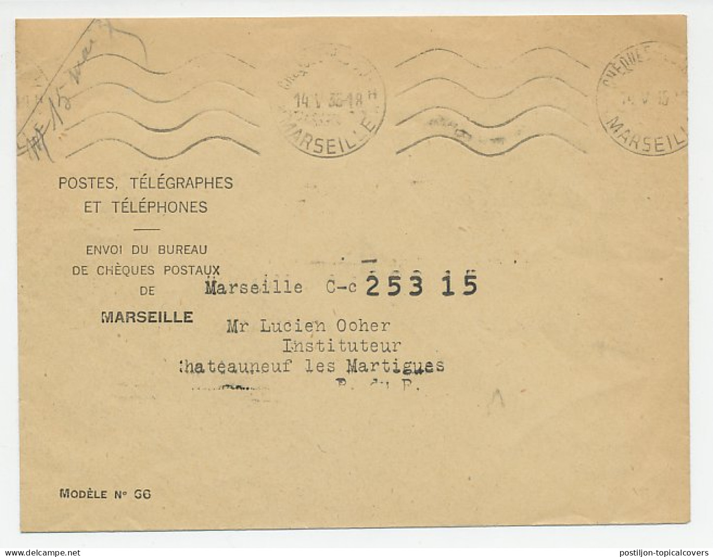 Postal Cheque Cover France 1935 Spark Plugs - Beria - Beugnot - Electricidad