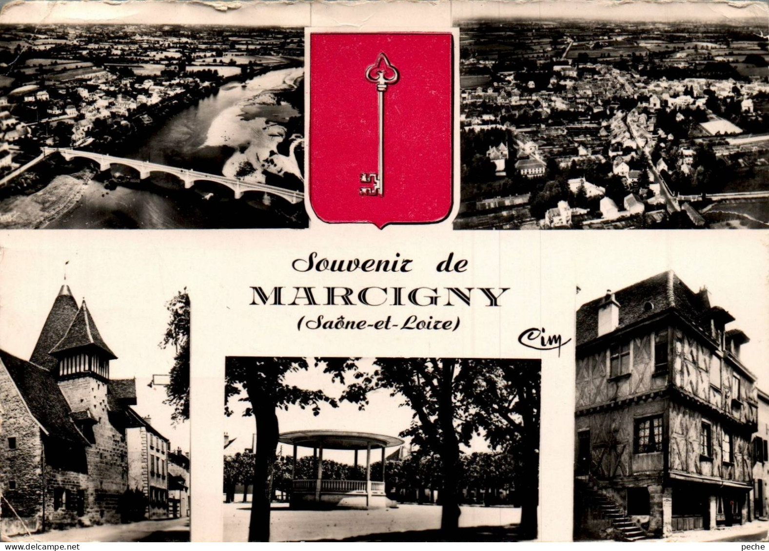 N°327 Z -cpsm Souvenir De Marcigny - Souvenir De...