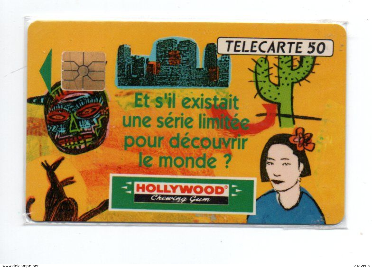 Hollywood Chewing Gum - Télécarte FRANCE 50 Unités  Phonecard  (K 155) - 1992