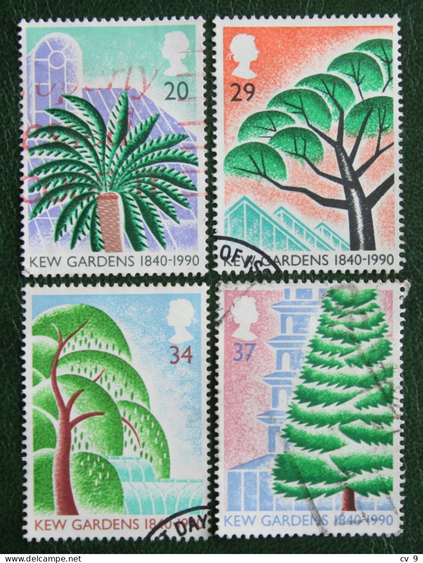KEW GARDENS Tree Baume (Mi 1270-1273) 1990 Used Gebruikt Oblitere ENGLAND GRANDE-BRETAGNE GB GREAT BRITAIN - Used Stamps