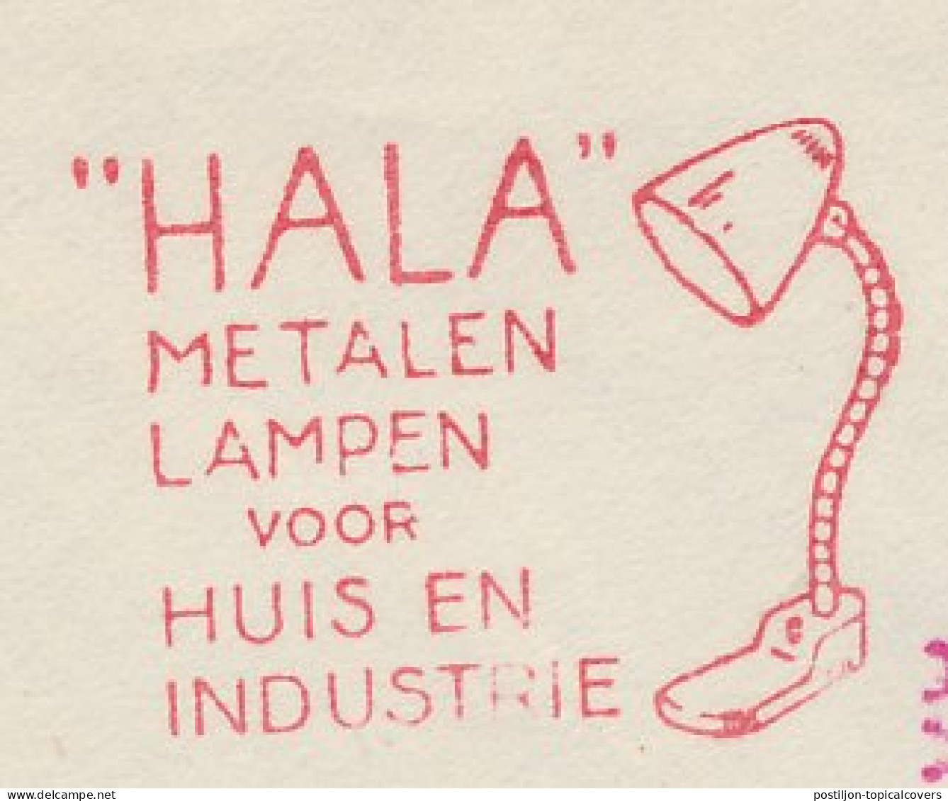 Meter Cover Netherlands 1958 Lamp - Hala - Zeist - Elektriciteit