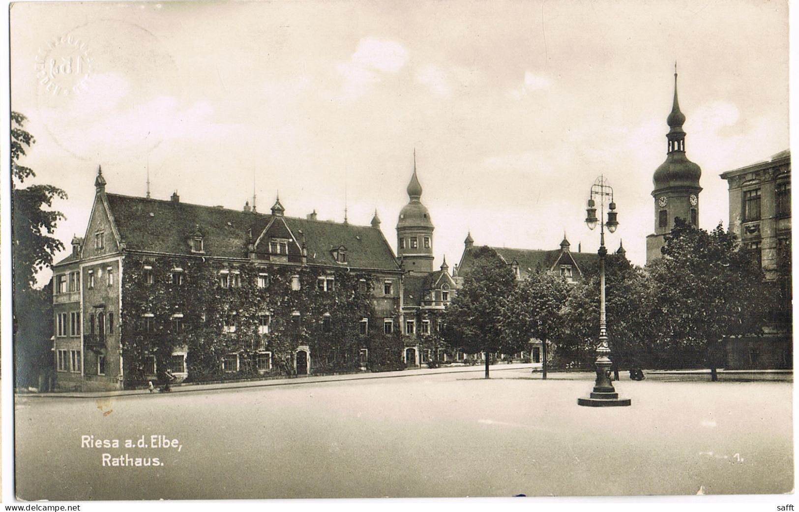 AK Riesa, Rathaus 1937 - Riesa