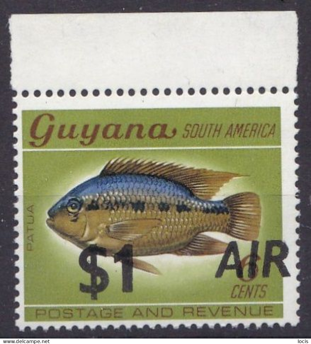 GUYANA  1981 MNH**- Overprint - Fishes