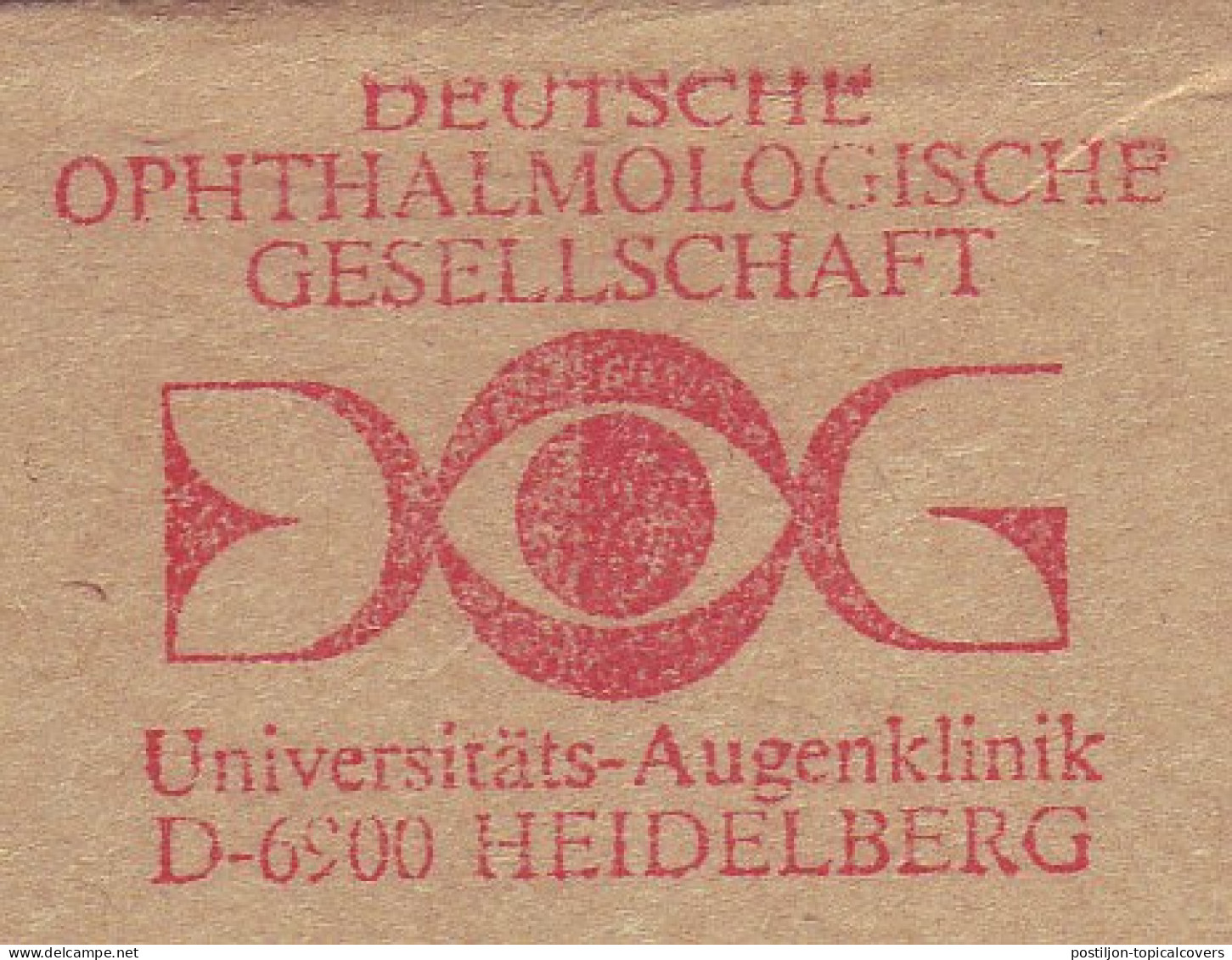 Meter Cut Germany 1985 German Ophthalmic Society - Handicap