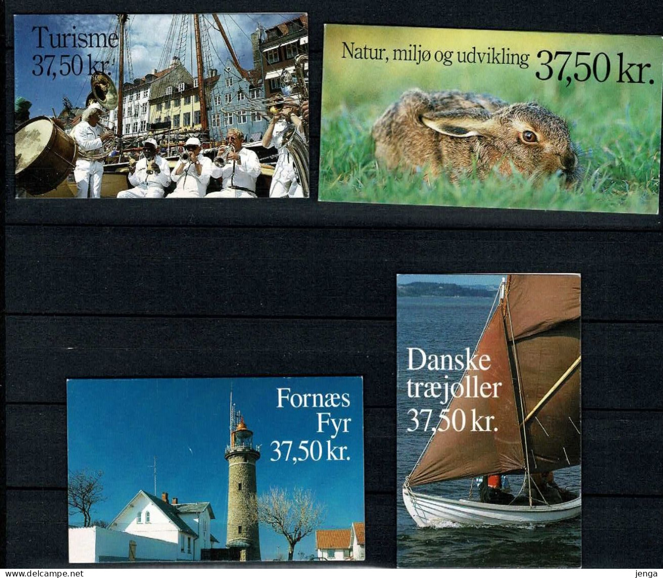 Denmark; 1992 - 1996.  4  Booklets, Cancelled. - Cuadernillos