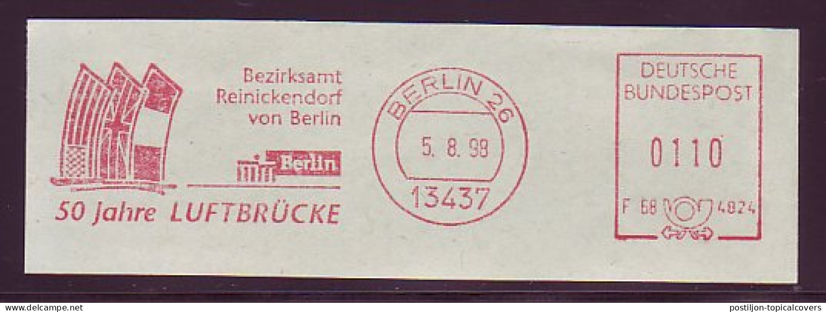 Meter Cut Germany 1998 50 Years Airlift Berlin - Cold War - Airbridge - Other & Unclassified