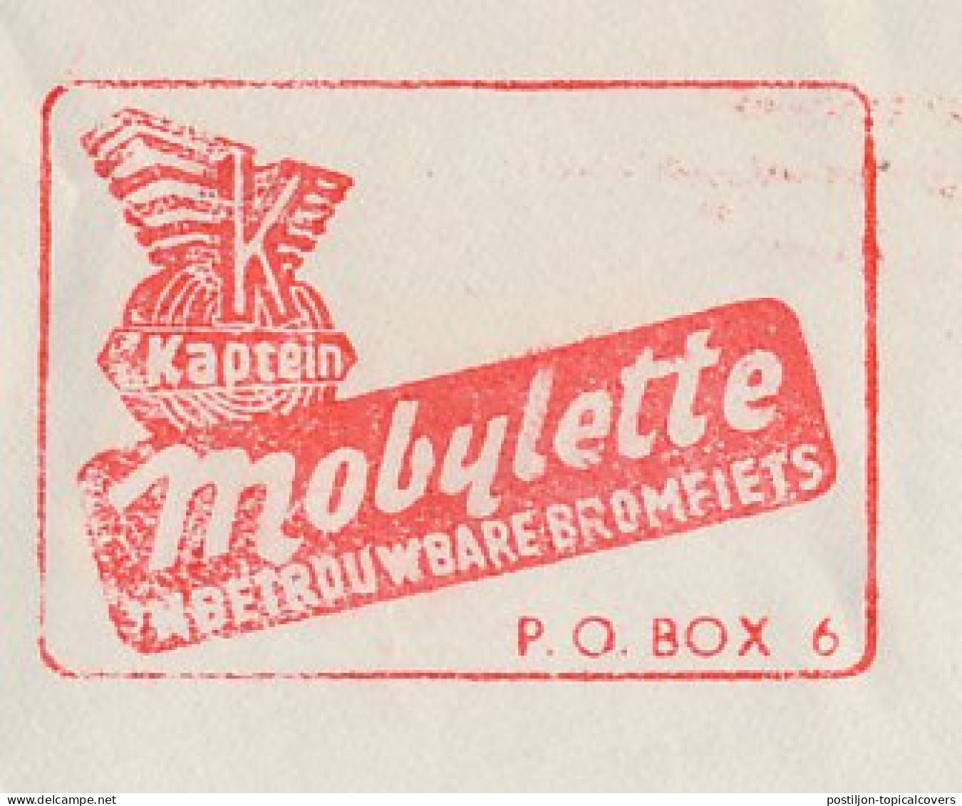 Meter Cover Netherlands 1954 Motorcycle - Mobylette - Motorbikes