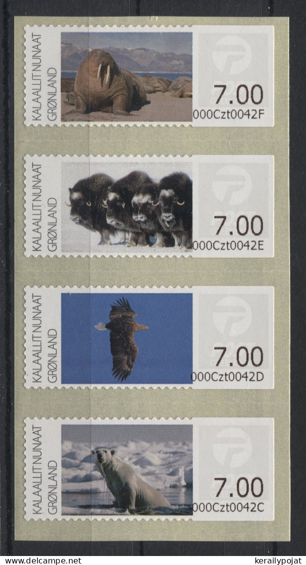 Greenland - 2011 Native Animals Strip MNH__(TH-23214) - Unused Stamps