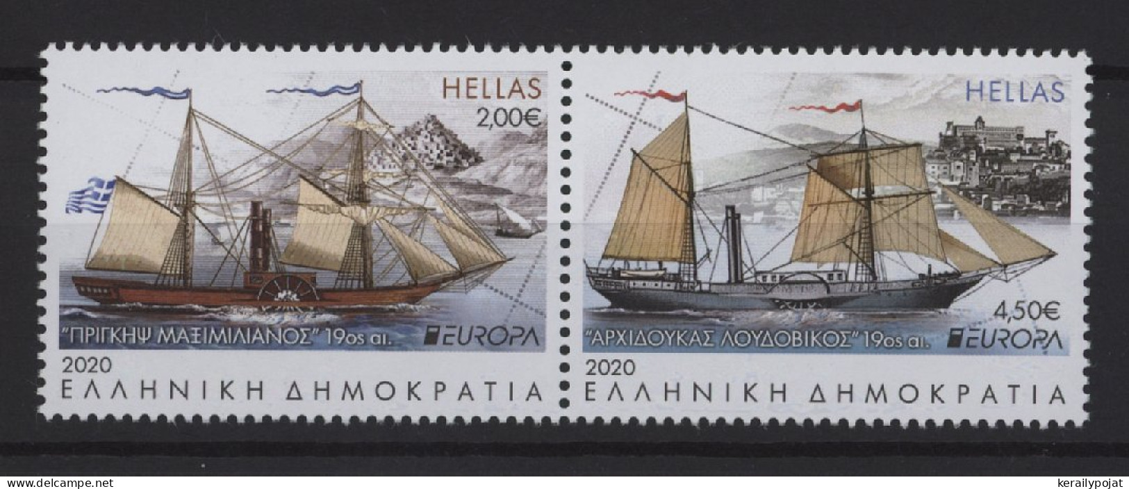 Greece - 2020 Europe Historical Postal Routes MNH__(TH-26001) - Unused Stamps