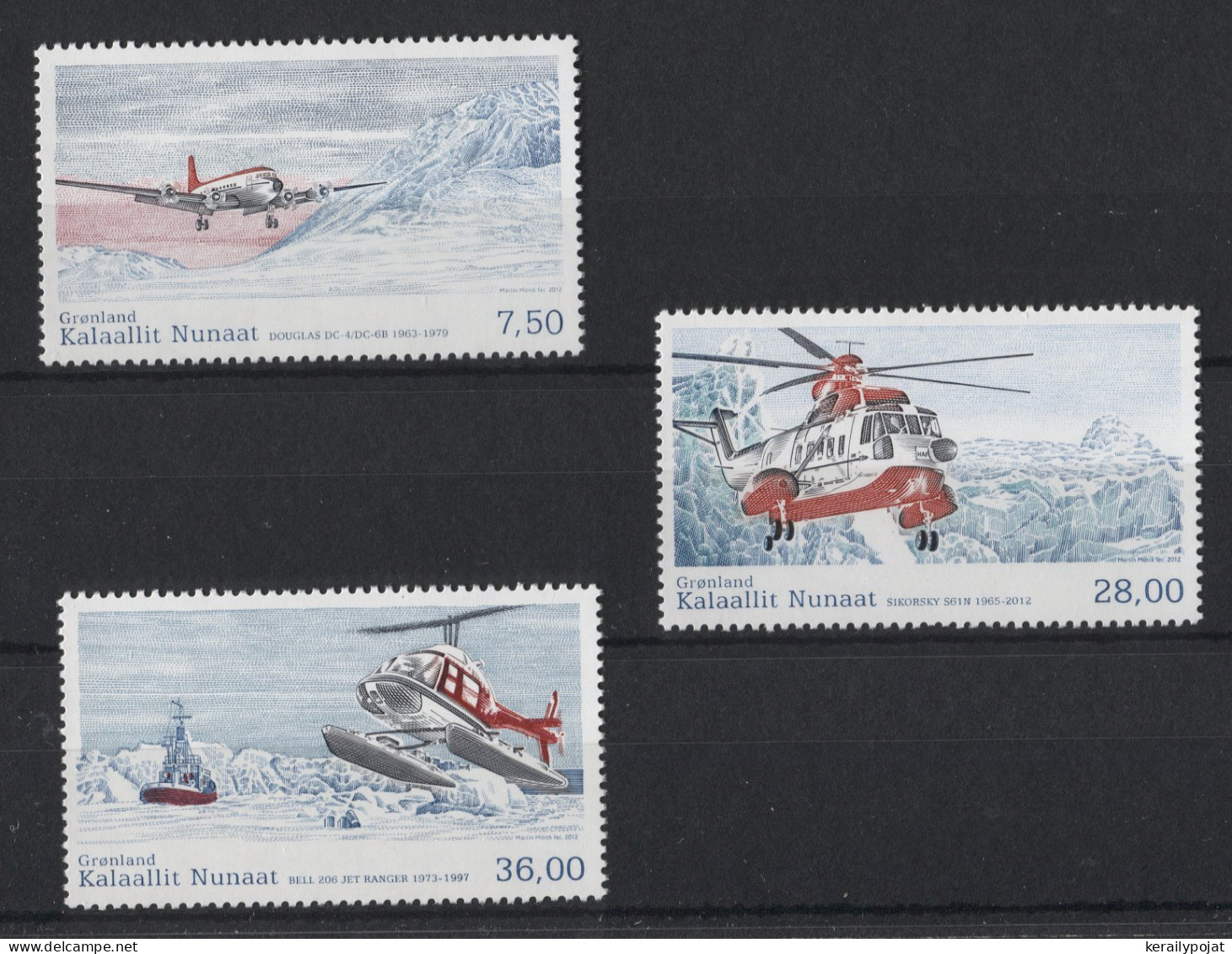 Greenland - 2012 Greenlandic Civil Aviation MNH__(TH-23164) - Ungebraucht