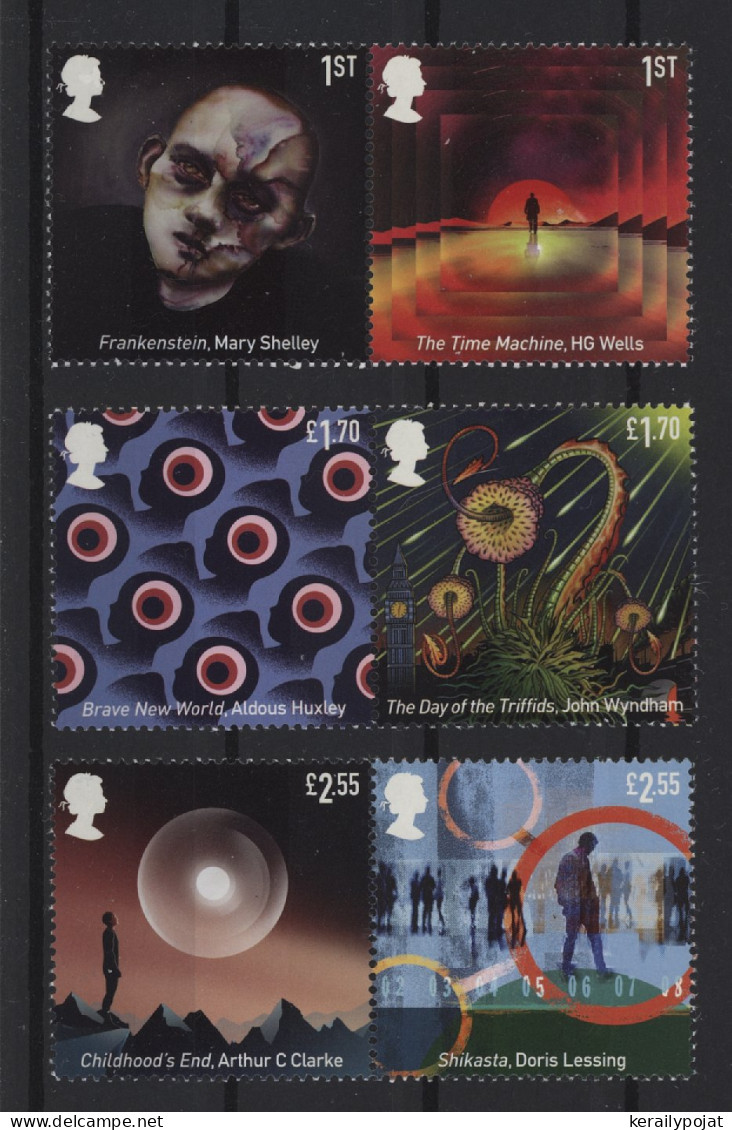 Great Britain - 2021 Classic Science Fiction Literature MNH__(TH-25908) - Neufs