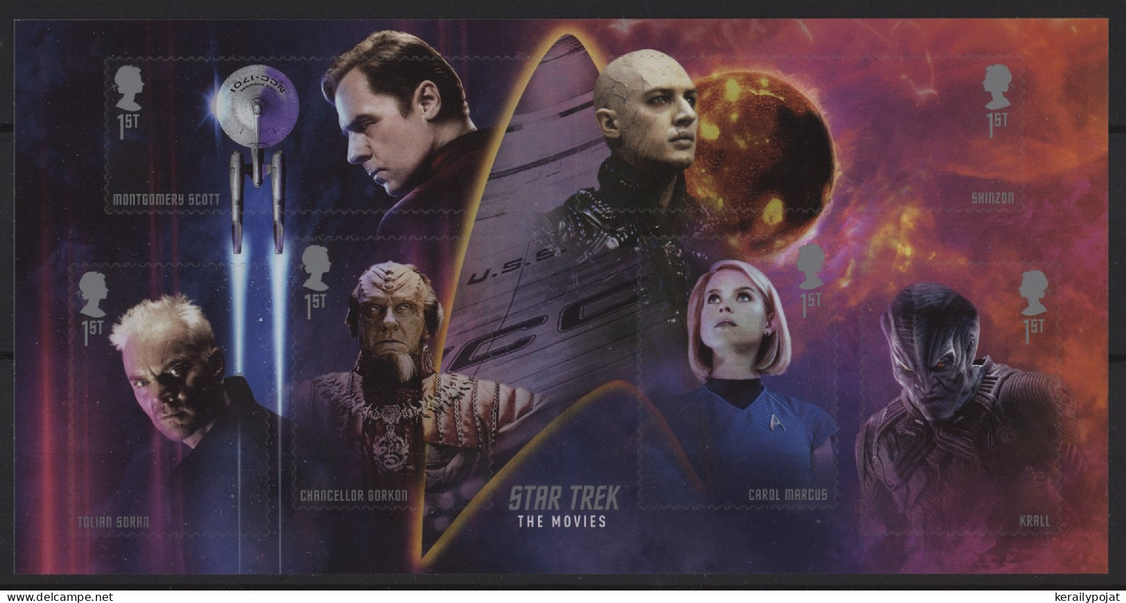 Great Britain - 2020 Star Trek Block MNH__(TH-25764) - Blocks & Miniature Sheets
