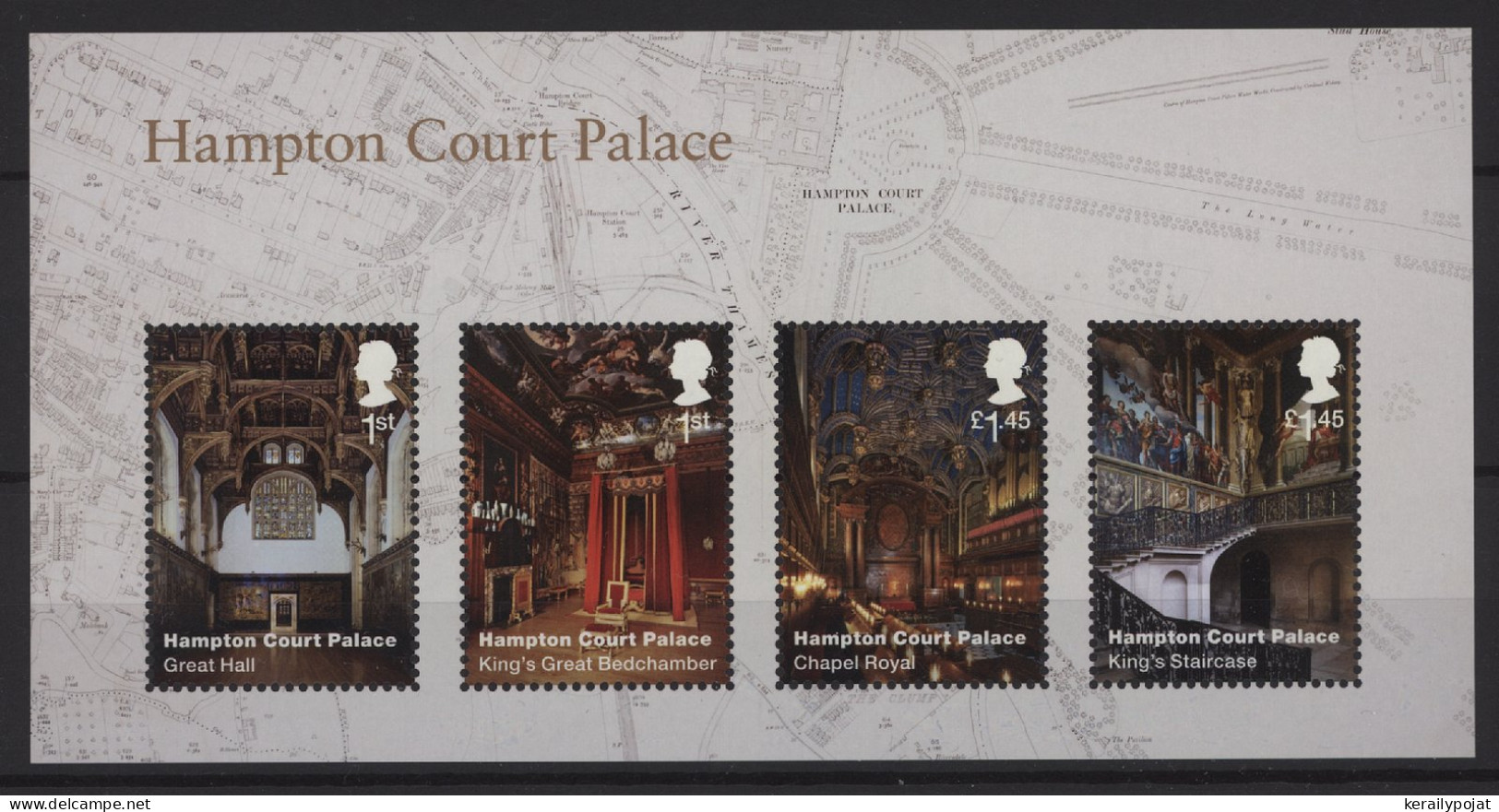 Great Britain - 2018 Hampton Court Palace Block MNH__(TH-25768) - Blocks & Miniature Sheets