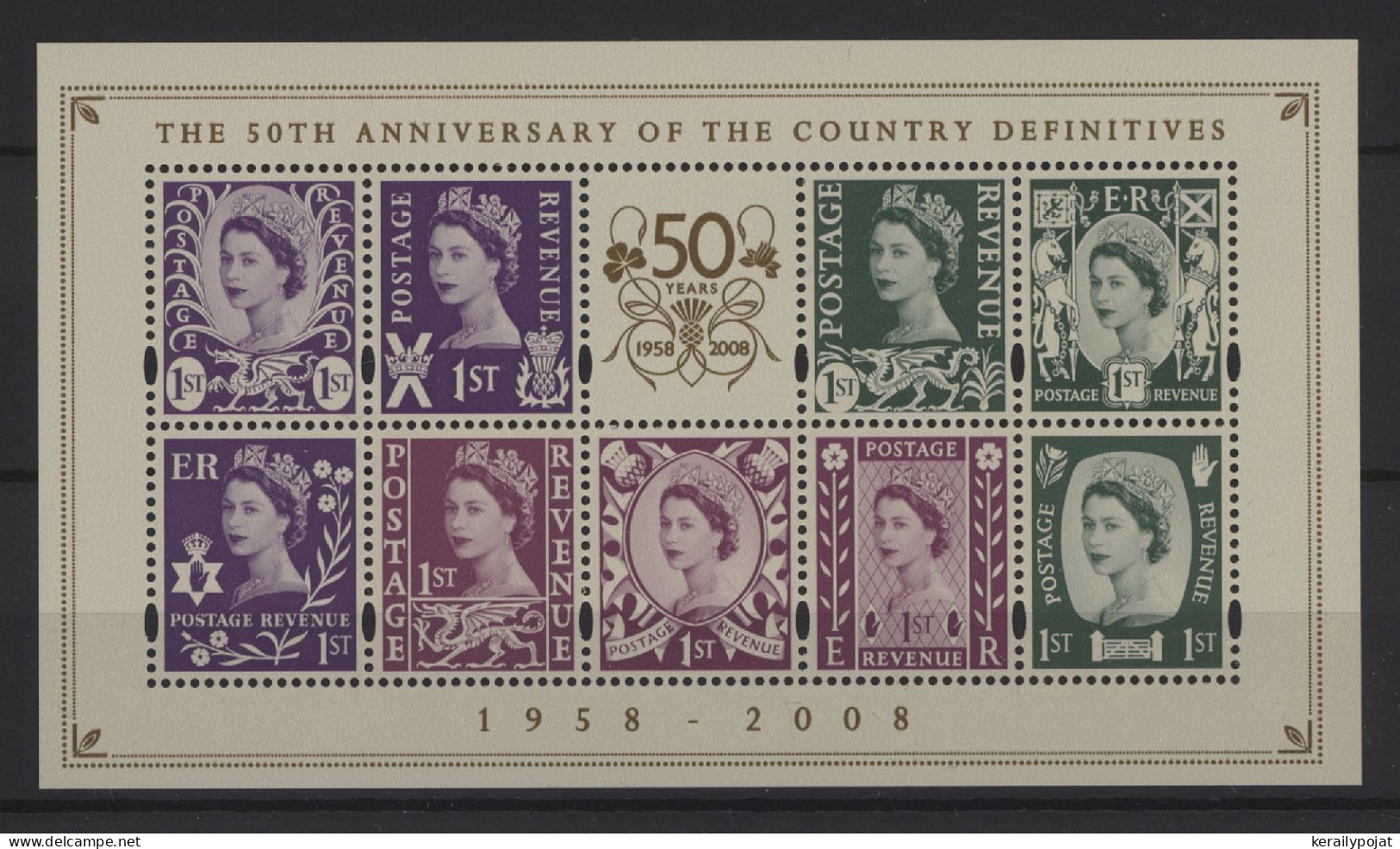 Great Britain - 2008 Queen Elizabeth II Kleinbogen MNH__(TH-25619) - Blocks & Miniature Sheets